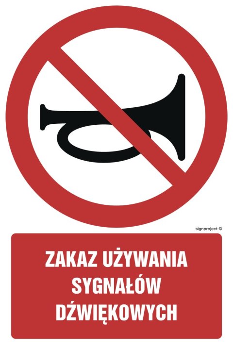Znak GC021 Zakaz używania sygnałów dźwiękowych - arkusz 9 naklejek, 50x75 mm, FS - Folia samoprzylepna fotoluminescencyjna Znak GC021 Zakaz używania sygnałów dźwiękowych - arkusz 9 naklejek, 50x75 mm, FS - Folia samoprzylepna fotoluminescencyjna