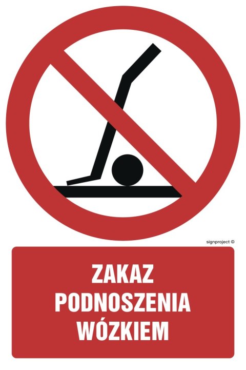 Znak GC035 Zakaz podnoszenia wózkiem, 350x525 mm, PS - Płyta 1 mm fotoluminescencyjna Znak GC035 Zakaz podnoszenia wózkiem, 350x525 mm, PS - Płyta 1 mm fotoluminescencyjna