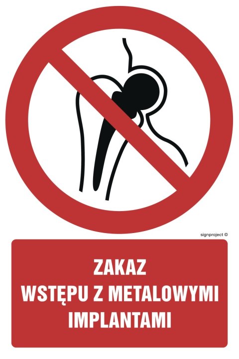 Znak GC069 Zakaz wstępu zmetalowymi przedmiotami, 100x150 mm, PN - Płyta 1 mm Znak GC069 Zakaz wstępu zmetalowymi przedmiotami, 100x150 mm, PN - Płyta 1 mm