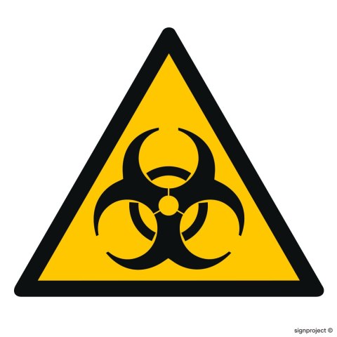 Znak GD009 Ostrzeżenie przed skażeniami biologicznymi, 500x500 mm, FN - Folia samoprzylepna Znak GD009 Ostrzeżenie przed skażeniami biologicznymi, 500x500 mm, FN - Folia samoprzylepna