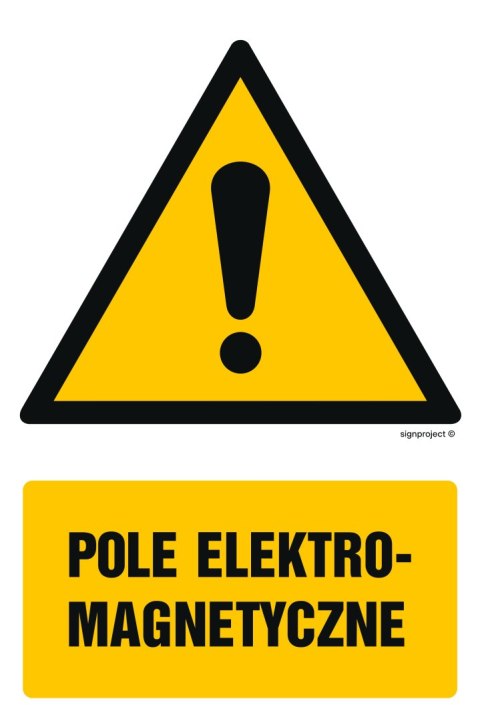 Znak GF002 Pole elektromagnetyczne, 700x1050 mm, FS - Folia samoprzylepna fotoluminescencyjna Znak GF002 Pole elektromagnetyczne, 700x1050 mm, FS - Folia samoprzylepna fotoluminescencyjna