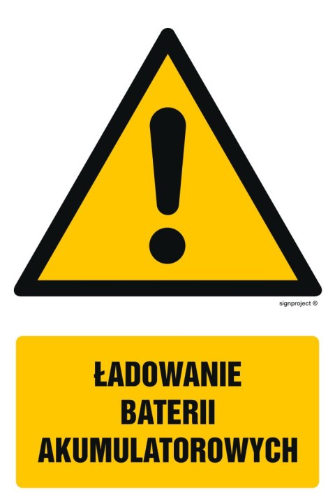Znak GF044 Ładowanie baterii akumulatorowych, 700x1050 mm, PS - Płyta 1 mm fotoluminescencyjna Znak GF044 Ładowanie baterii akumulatorowych, 700x1050 mm, PS - Płyta 1 mm fotoluminescencyjna