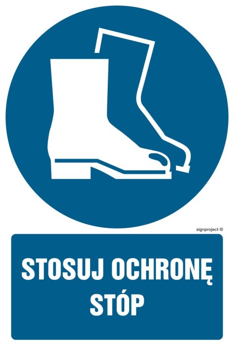 Znak GL007 Stosuj ochronę stóp - arkusz 9 naklejek, 50x75 mm, FS - Folia samoprzylepna fotoluminescencyjna Znak GL007 Stosuj ochronę stóp - arkusz 9 naklejek, 50x75 mm, FS - Folia samoprzylepna fotoluminescencyjna