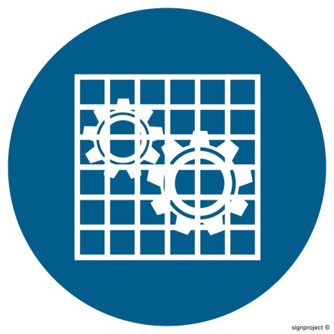 Znak GJ027 Nakaz stosowania osłony, 350x350 mm, PS - Płyta 1 mm fotoluminescencyjna Znak GJ027 Nakaz stosowania osłony, 350x350 mm, PS - Płyta 1 mm fotoluminescencyjna