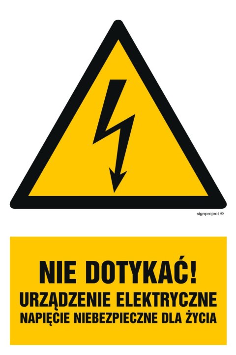 Znak HA024 Nie dotykać, 200x300 mm, FN - Folia samoprzylepna Znak HA024 Nie dotykać, 200x300 mm, FN - Folia samoprzylepna