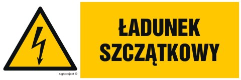 Znak HB011 Ładunek szczątkowy, 150x50 mm, PN - Płyta 1 mm Znak HB011 Ładunek szczątkowy, 150x50 mm, PN - Płyta 1 mm
