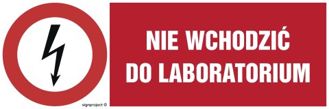 Znak HD011 Nie wchodzić do laboratorium - arkusz 8 naklejek - arkusz 8 naklejek, 100x33 mm, FN - Folia samoprzylepna Znak HD011 Nie wchodzić do laboratorium - arkusz 8 naklejek - arkusz 8 naklejek, 100x33 mm, FN - Folia samoprzylepna