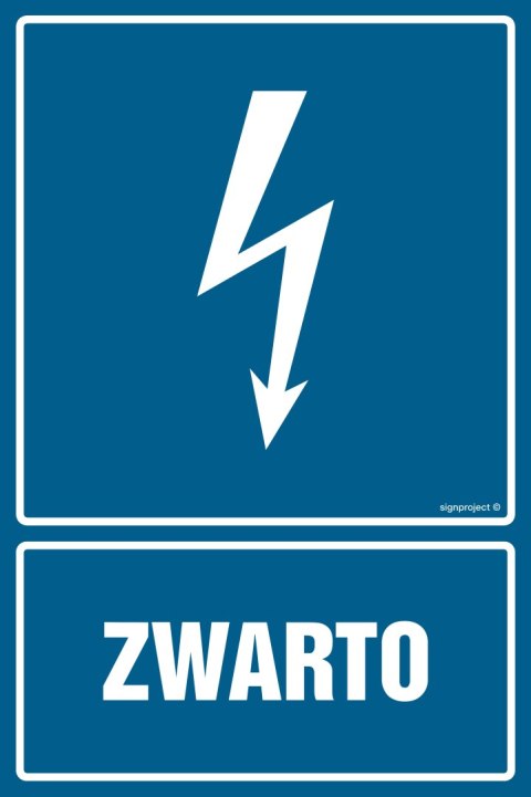 Znak HG004 Zwarto - arkusz 9 naklejek, 50x75 mm, FN - Folia samoprzylepna Znak HG004 Zwarto - arkusz 9 naklejek, 50x75 mm, FN - Folia samoprzylepna