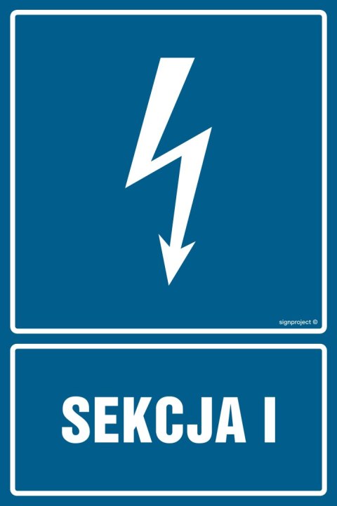 Znak HG042 Sekcja I, 700x1050 mm, PN - Płyta 1 mm Znak HG042 Sekcja I, 700x1050 mm, PN - Płyta 1 mm
