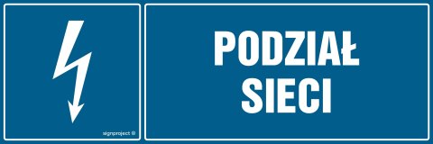 Znak HH002 Podział sieci - arkusz 8 naklejek - arkusz 8 naklejek, 100x33 mm, FN - Folia samoprzylepna Znak HH002 Podział sieci - arkusz 8 naklejek - arkusz 8 naklejek, 100x33 mm, FN - Folia samoprzylepna