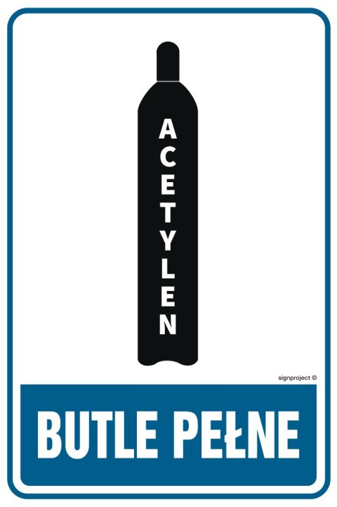 Znak JD006 Butle pełne - acetylen - arkusz 9 naklejek, 50x75 mm, FN - Folia samoprzylepna Znak JD006 Butle pełne - acetylen - arkusz 9 naklejek, 50x75 mm, FN - Folia samoprzylepna