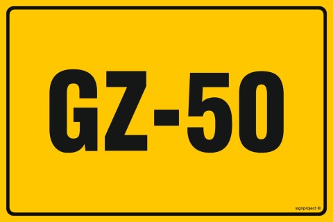 Znak JD062 GZ-50, 300x200 mm, FN - Folia samoprzylepna Znak JD062 GZ-50, 300x200 mm, FN - Folia samoprzylepna