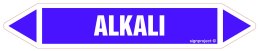Znak JF016 Alkali - arkusz 16 naklejek, 140x25 mm, FN - Folia samoprzylepna