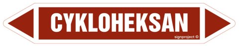 Znak JF107 CYKLOHEKSAN - arkusz 5 naklejek, 225x40 mm, FN - Folia samoprzylepna Znak JF107 CYKLOHEKSAN - arkusz 5 naklejek, 225x40 mm, FN - Folia samoprzylepna