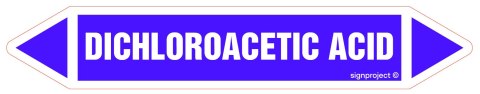 Znak JF116 Dichloroacetic acid - arkusz 4 naklejek, 338x60 mm, FN - Folia samoprzylepna Znak JF116 Dichloroacetic acid - arkusz 4 naklejek, 338x60 mm, FN - Folia samoprzylepna