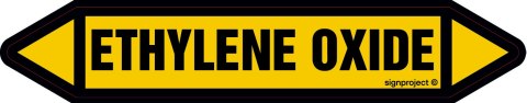 Znak JF146 Ethylene oxide - arkusz 16 naklejek, 140x25 mm, FN - Folia samoprzylepna Znak JF146 Ethylene oxide - arkusz 16 naklejek, 140x25 mm, FN - Folia samoprzylepna