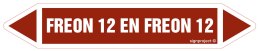 Znak JF168 FREON 12 EN FREON 12 - arkusz 4 naklejek, 338x60 mm, FN - Folia samoprzylepna
