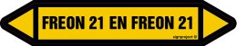 Znak JF169 FREON 21 EN FREON 21 - arkusz 2 naklejek, 563x100 mm, FN - Folia samoprzylepna