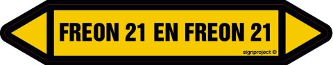 Znak JF169 FREON 21 EN FREON 21 - arkusz 5 naklejek, 225x40 mm, FN - Folia samoprzylepna Znak JF169 FREON 21 EN FREON 21 - arkusz 5 naklejek, 225x40 mm, FN - Folia samoprzylepna