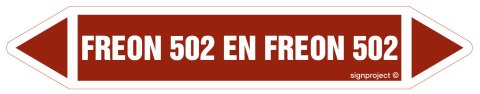 Znak JF171 FREON 502 EN FREON 502 - arkusz 5 naklejek, 225x40 mm, FN - Folia samoprzylepna Znak JF171 FREON 502 EN FREON 502 - arkusz 5 naklejek, 225x40 mm, FN - Folia samoprzylepna