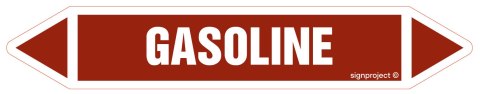 Znak JF180 Gasoline - arkusz 2 naklejek, 563x100 mm, FN - Folia samoprzylepna Znak JF180 Gasoline - arkusz 2 naklejek, 563x100 mm, FN - Folia samoprzylepna