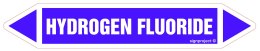 Znak JF224 HYDROGEN FLUORIDE - arkusz 5 naklejek, 225x40 mm, FN - Folia samoprzylepna