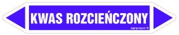 Znak JF249 KWAS ROZCIEŃCZONY - arkusz 16 naklejek, 140x25 mm, FN - Folia samoprzylepna