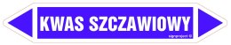 Znak JF254 KWAS SZCZAWIOWY - arkusz 2 naklejek, 563x100 mm, FN - Folia samoprzylepna
