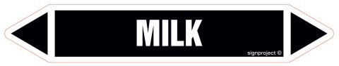 Znak JF271 MILK - arkusz 16 naklejek, 140x25 mm, FN - Folia samoprzylepna Znak JF271 MILK - arkusz 16 naklejek, 140x25 mm, FN - Folia samoprzylepna