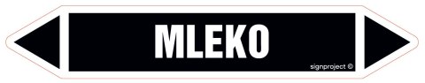 Znak JF275 MLEKO - arkusz 4 naklejek, 338x60 mm, FN - Folia samoprzylepna Znak JF275 MLEKO - arkusz 4 naklejek, 338x60 mm, FN - Folia samoprzylepna