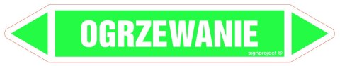 Znak JF290 OGRZEWANIE - arkusz 5 naklejek, 225x40 mm, FN - Folia samoprzylepna Znak JF290 OGRZEWANIE - arkusz 5 naklejek, 225x40 mm, FN - Folia samoprzylepna