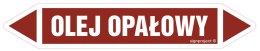 Znak JF296 OLEJ OPAŁOWY - arkusz 2 naklejek, 563x100 mm, FN - Folia samoprzylepna