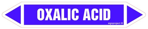 Znak JF301 OXALIC ACID - arkusz 4 naklejek, 338x60 mm, FN - Folia samoprzylepna Znak JF301 OXALIC ACID - arkusz 4 naklejek, 338x60 mm, FN - Folia samoprzylepna