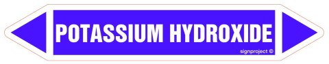 Znak JF336 POTASSIUM HYDROXIDE - arkusz 2 naklejek, 563x100 mm, FN - Folia samoprzylepna Znak JF336 POTASSIUM HYDROXIDE - arkusz 2 naklejek, 563x100 mm, FN - Folia samoprzylepna