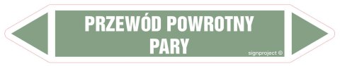 Znak JF369 PRZEWÓD POWROTNY PARY - arkusz 5 naklejek, 225x40 mm, FN - Folia samoprzylepna Znak JF369 PRZEWÓD POWROTNY PARY - arkusz 5 naklejek, 225x40 mm, FN - Folia samoprzylepna