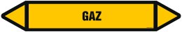Znak JF526 GAZ - arkusz 4 naklejek, 338x60 mm, FN - Folia samoprzylepna