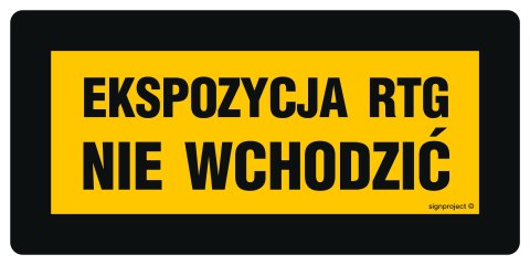 Znak KB009 Strefa ochronna promieniowania elektromagnetycznego nieupoważnionym wstęp wzbroniony, 400x300 mm, BN - Płyta żółta 0, Znak KB009 Strefa ochronna promieniowania elektromagnetycznego nieupoważnionym wstęp wzbroniony, 400x300 mm, BN - Płyta żółta 0,
