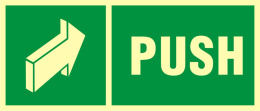 Push, 15x35 cm, PCV 1 mm