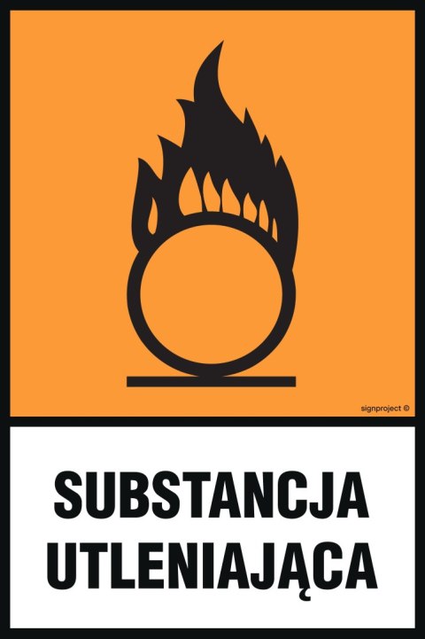 Znak LB007 Substancja utleniająca, 250x375 mm, FN - Folia samoprzylepna Znak LB007 Substancja utleniająca, 250x375 mm, FN - Folia samoprzylepna