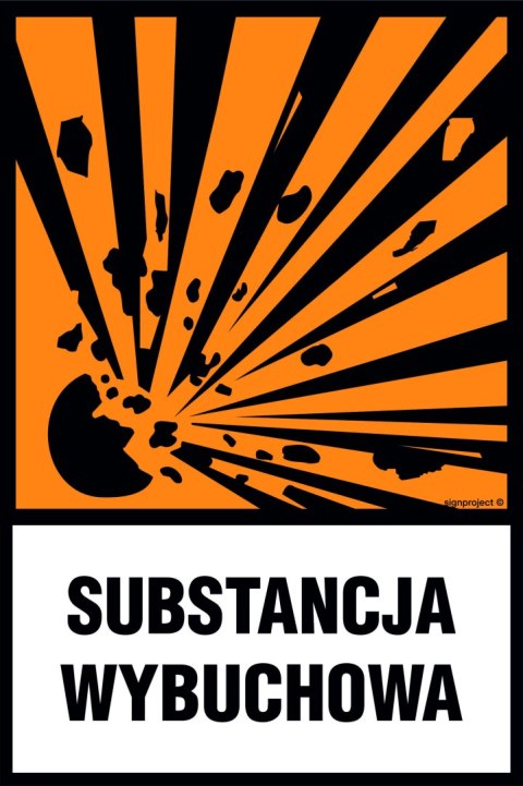 Znak LB008 Substancja wybuchowa, 250x375 mm, FN - Folia samoprzylepna Znak LB008 Substancja wybuchowa, 250x375 mm, FN - Folia samoprzylepna