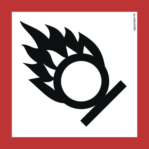 Znak LD003 Produkt utleniający - arkusz 30 naklejek, 35x35 mm, FN - Folia samoprzylepna Znak LD003 Produkt utleniający - arkusz 30 naklejek, 35x35 mm, FN - Folia samoprzylepna