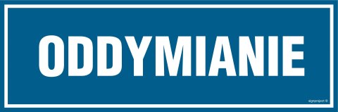 Znak NC063 Oddymianie, 600x200 mm, FN - Folia samoprzylepna Znak NC063 Oddymianie, 600x200 mm, FN - Folia samoprzylepna