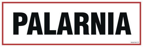 Znak NC117 Palarnia, 450x150 mm, PN - Płyta 1 mm Znak NC117 Palarnia, 450x150 mm, PN - Płyta 1 mm