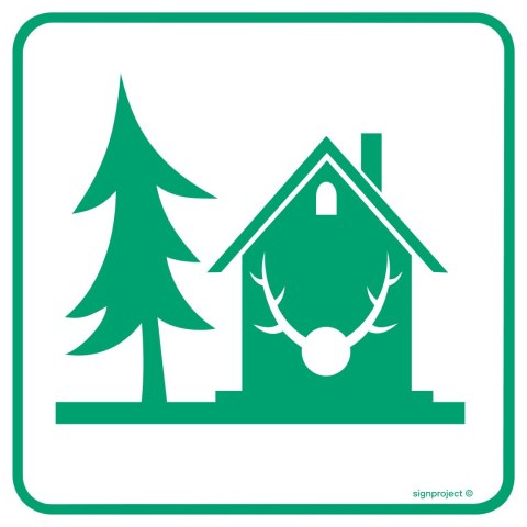 Znak OD017 Nadleśnictwo, 350x350 mm, PN - Płyta 1 mm Znak OD017 Nadleśnictwo, 350x350 mm, PN - Płyta 1 mm
