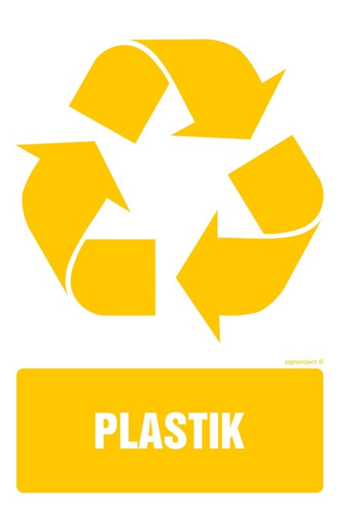 Znak OD116 Etykieta na pojemniki na odpady Plastik, 200x300 mm, FN - Folia samoprzylepna Znak OD116 Etykieta na pojemniki na odpady Plastik, 200x300 mm, FN - Folia samoprzylepna