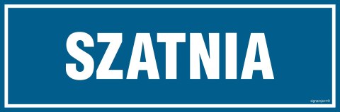 Znak PA007 Szatnia, 300x100 mm, PN - Płyta 1 mm Znak PA007 Szatnia, 300x100 mm, PN - Płyta 1 mm