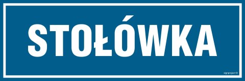 Znak PA010 Stołówka, 300x100 mm, PN - Płyta 1 mm Znak PA010 Stołówka, 300x100 mm, PN - Płyta 1 mm