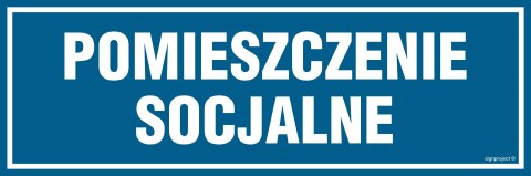 Znak PA018 Pomieszczenie socjalne, 300x100 mm, FN - Folia samoprzylepna Znak PA018 Pomieszczenie socjalne, 300x100 mm, FN - Folia samoprzylepna