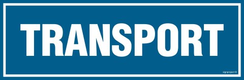 Znak PA084 Transport, 150x50 mm, FN - Folia samoprzylepna Znak PA084 Transport, 150x50 mm, FN - Folia samoprzylepna