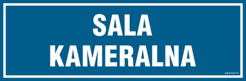 Znak PA139 Sala kameralna, 150x50 mm, FN - Folia samoprzylepna Znak PA139 Sala kameralna, 150x50 mm, FN - Folia samoprzylepna